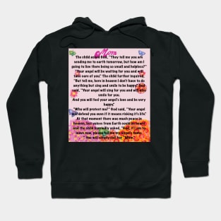 You will simply call her mom Beautiful poem about motherhood in  Blue script Hoodie